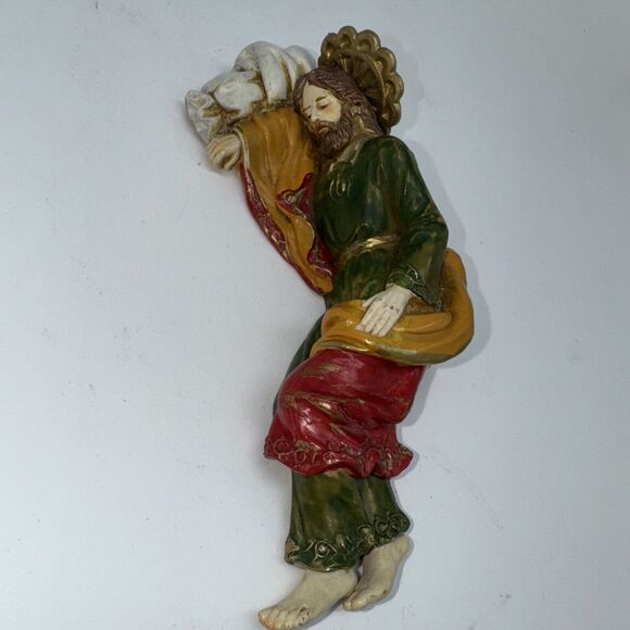 2015 Fontanini By Roman Sleeping St. Joseph Nativity MadeInItaly 6" Depose 54111 - Picture 5 of 8